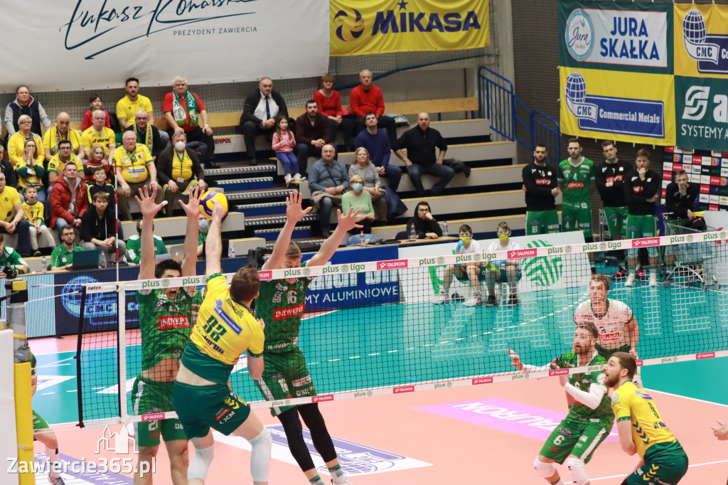 Aluron CMC Warta Zawiercie pokonała Indykpol AZS Olsztyn 3:2.