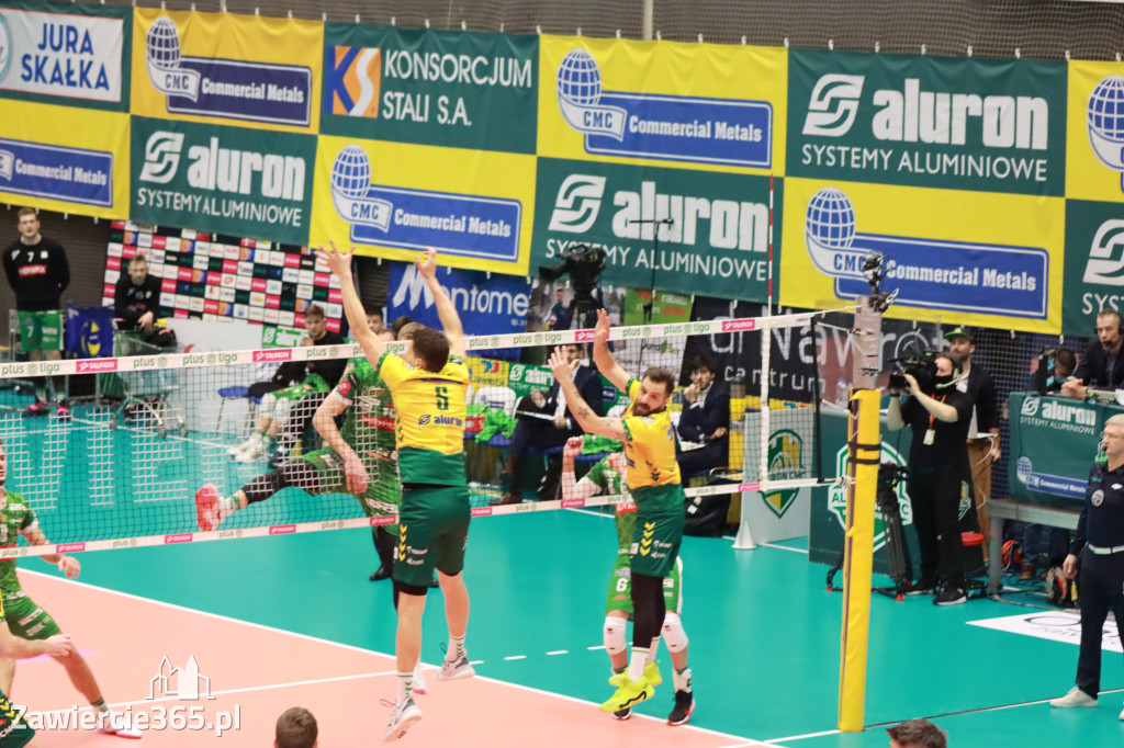 Aluron CMC Warta Zawiercie pokonała Indykpol AZS Olsztyn 3:2.
