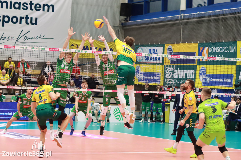 Aluron CMC Warta Zawiercie pokonała Indykpol AZS Olsztyn 3:2.