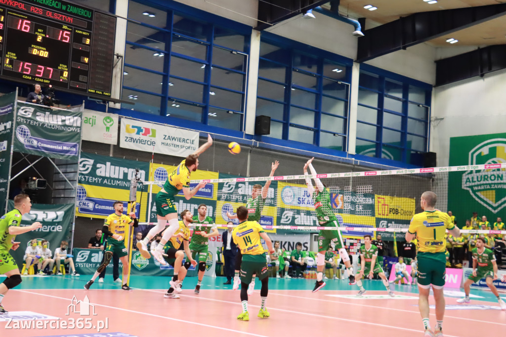 Aluron CMC Warta Zawiercie pokonała Indykpol AZS Olsztyn 3:2.
