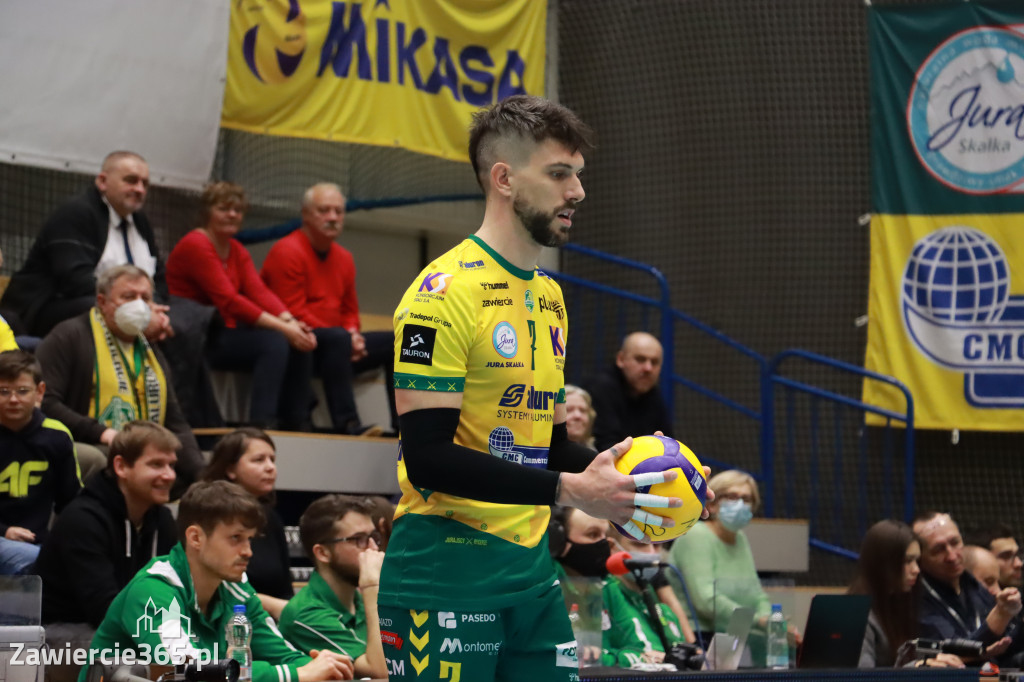 Aluron CMC Warta Zawiercie pokonała Indykpol AZS Olsztyn 3:2.