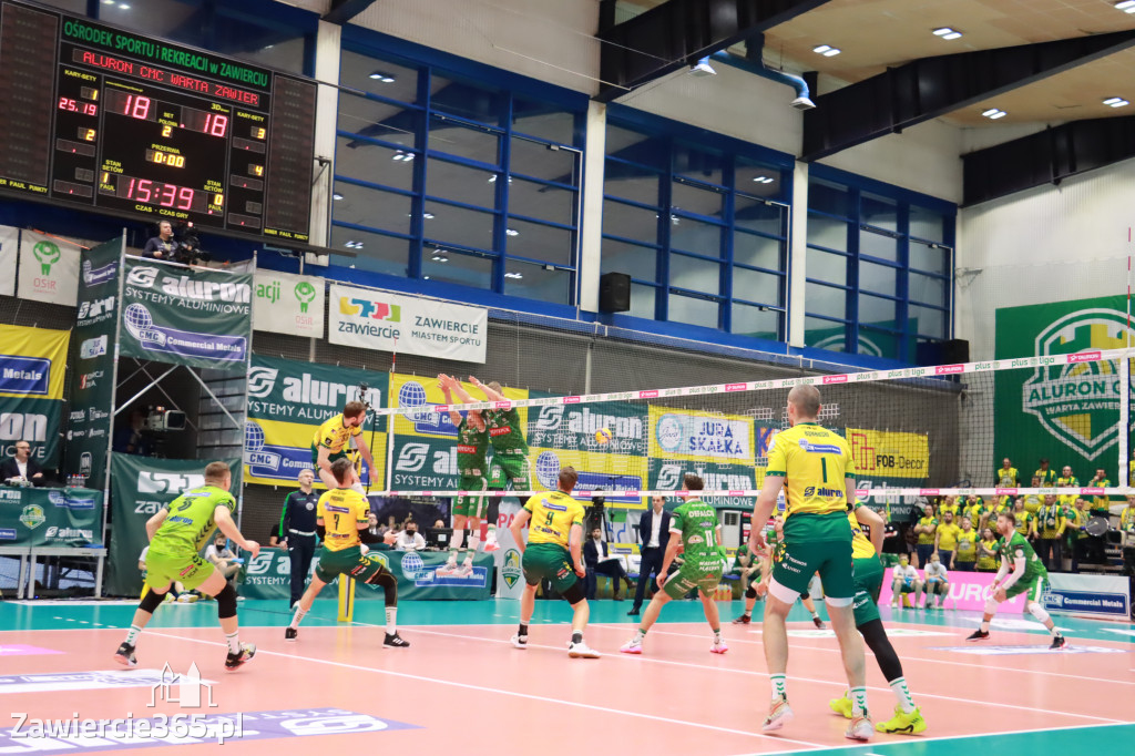 Aluron CMC Warta Zawiercie pokonała Indykpol AZS Olsztyn 3:2.