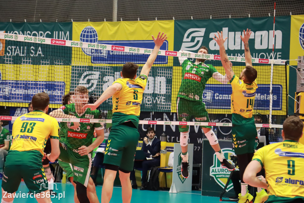 Aluron CMC Warta Zawiercie pokonała Indykpol AZS Olsztyn 3:2.