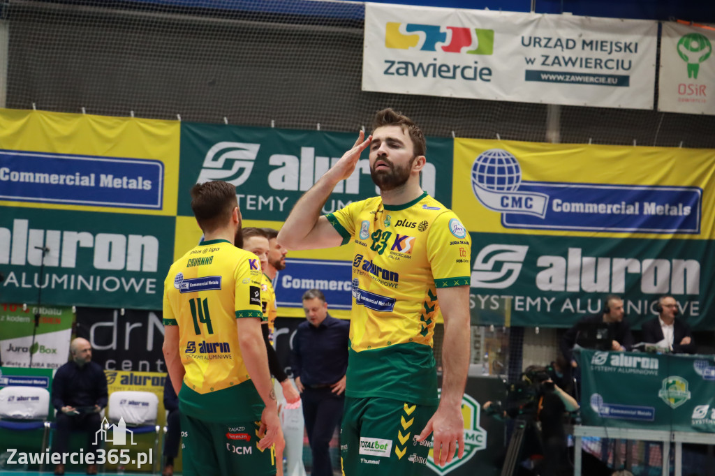 Aluron CMC Warta Zawiercie pokonała Indykpol AZS Olsztyn 3:2.