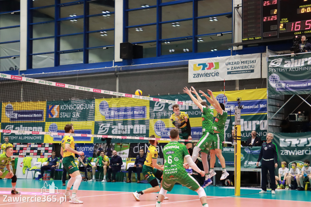Aluron CMC Warta Zawiercie pokonała Indykpol AZS Olsztyn 3:2.