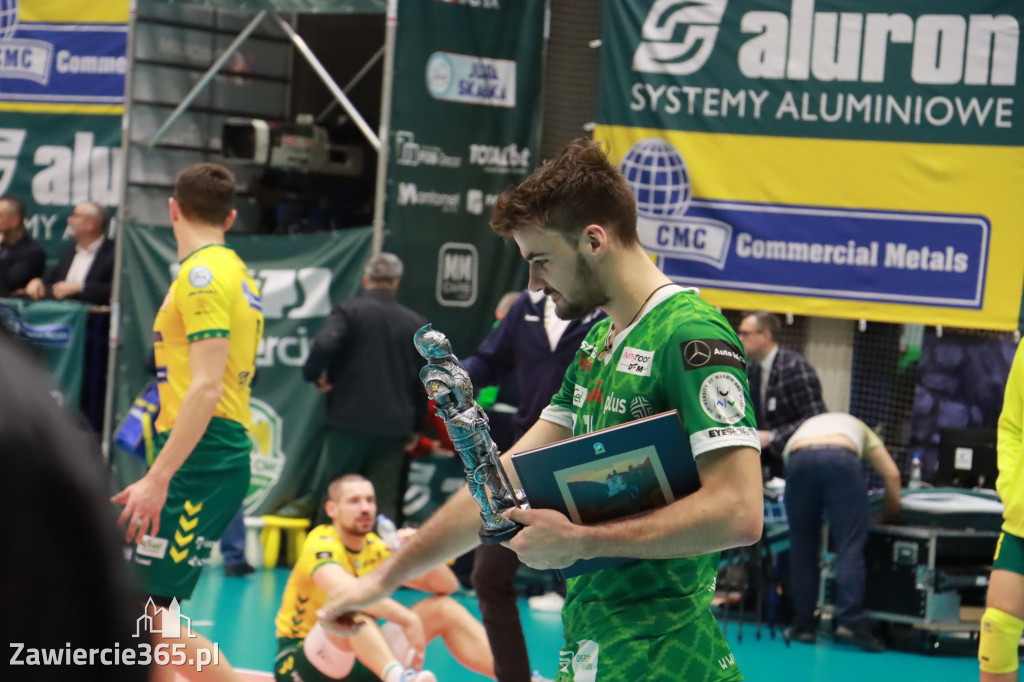 Aluron CMC Warta Zawiercie pokonała Indykpol AZS Olsztyn 3:2.