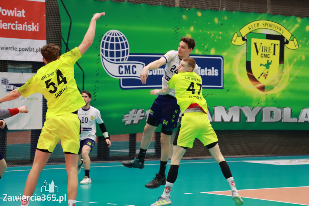KS Viret CMC Zawiercie SMS ZPRP I Kielce Przegrywamy 30:40.
