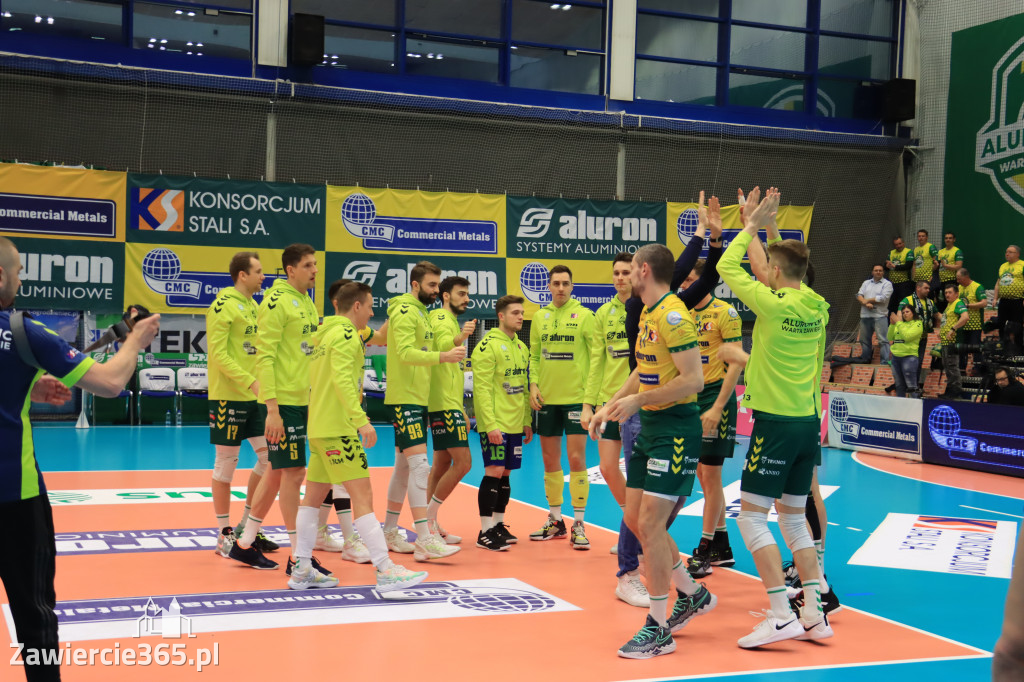  Aluron CMC Warta Zawiercie uległa we własnej hali Grupie Azoty ZAKSA w trzech setach.