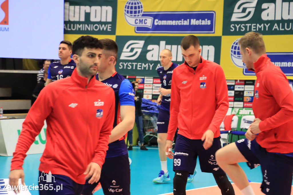  Aluron CMC Warta Zawiercie uległa we własnej hali Grupie Azoty ZAKSA w trzech setach.