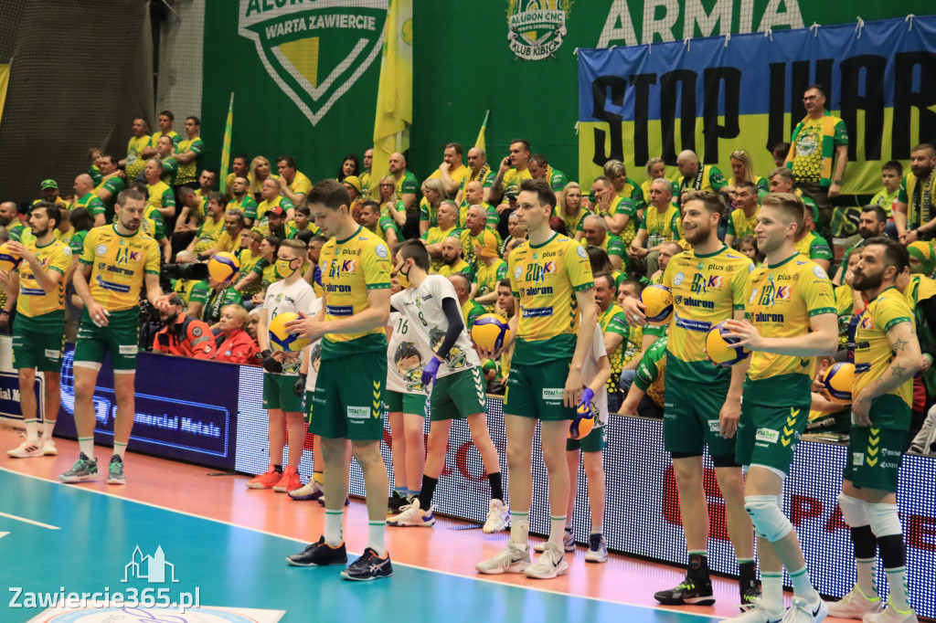  Aluron CMC Warta Zawiercie uległa we własnej hali Grupie Azoty ZAKSA w trzech setach.
