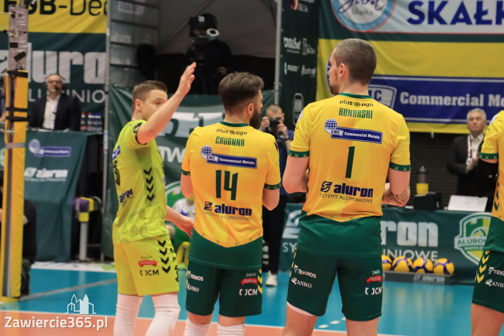  Aluron CMC Warta Zawiercie uległa we własnej hali Grupie Azoty ZAKSA w trzech setach.