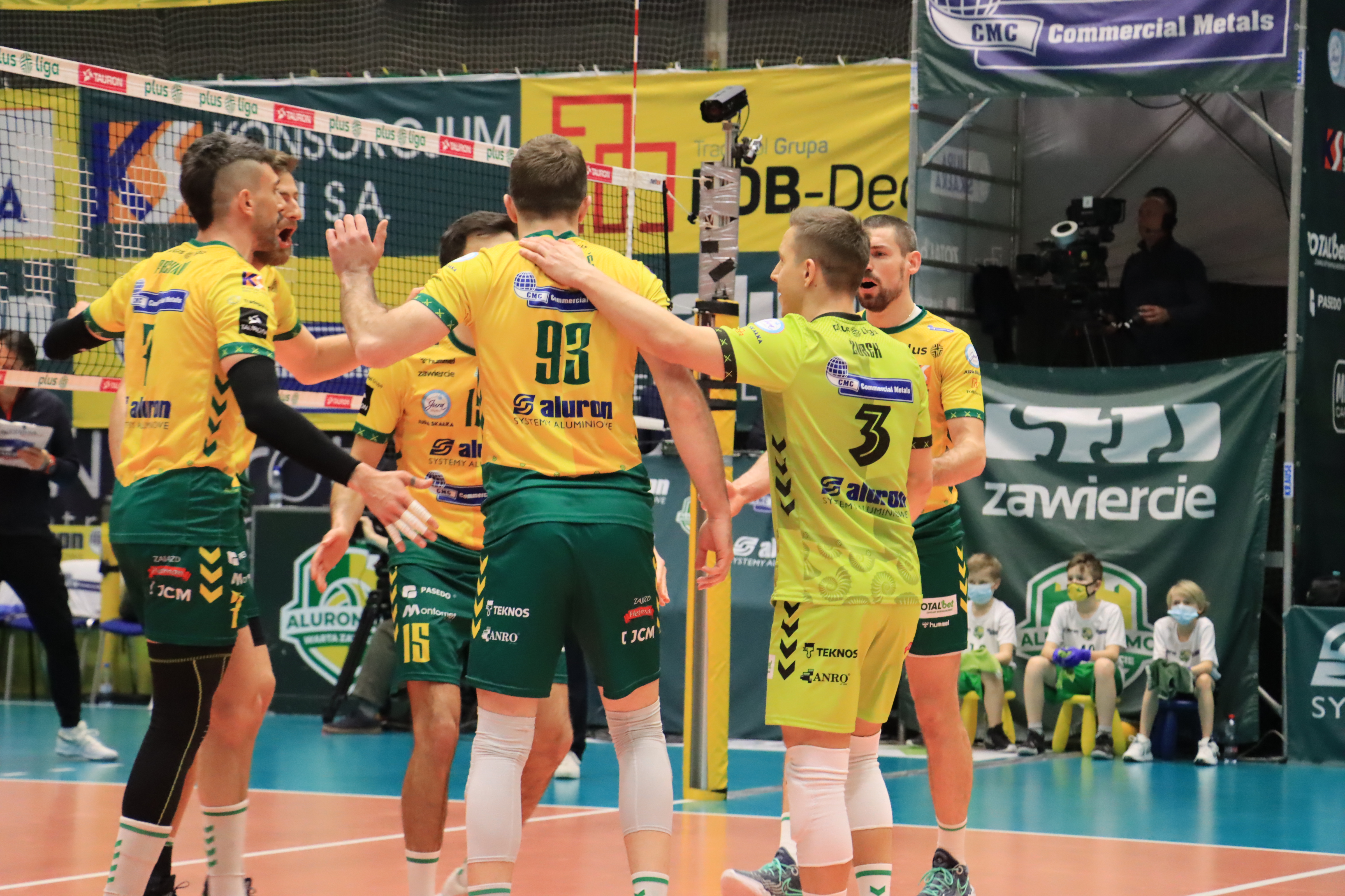  Aluron CMC Warta Zawiercie uległa we własnej hali Grupie Azoty ZAKSA w trzech setach.