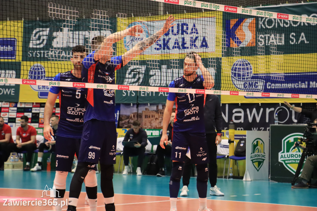  Aluron CMC Warta Zawiercie uległa we własnej hali Grupie Azoty ZAKSA w trzech setach.