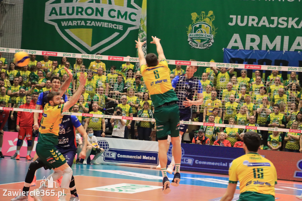  Aluron CMC Warta Zawiercie uległa we własnej hali Grupie Azoty ZAKSA w trzech setach.