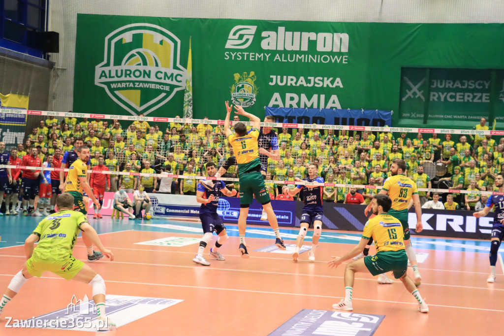  Aluron CMC Warta Zawiercie uległa we własnej hali Grupie Azoty ZAKSA w trzech setach.
