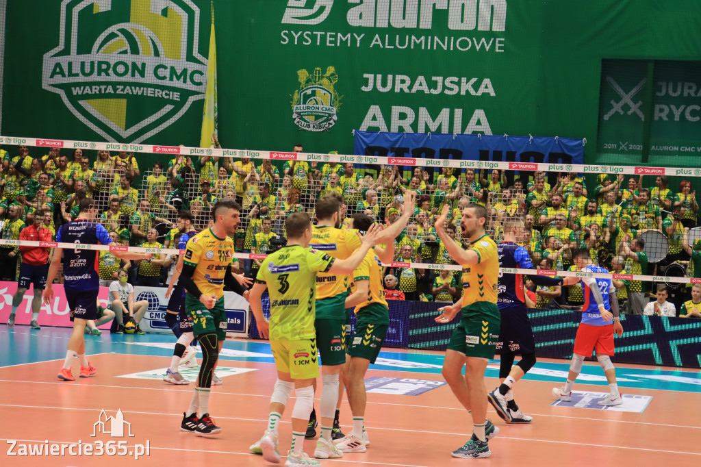  Aluron CMC Warta Zawiercie uległa we własnej hali Grupie Azoty ZAKSA w trzech setach.
