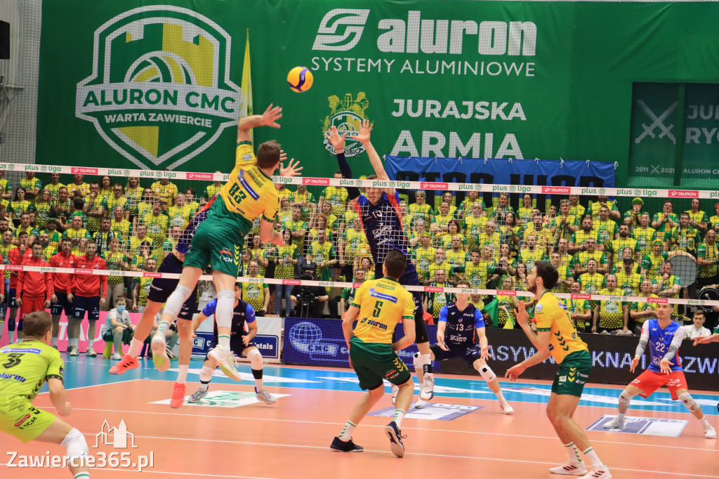  Aluron CMC Warta Zawiercie uległa we własnej hali Grupie Azoty ZAKSA w trzech setach.