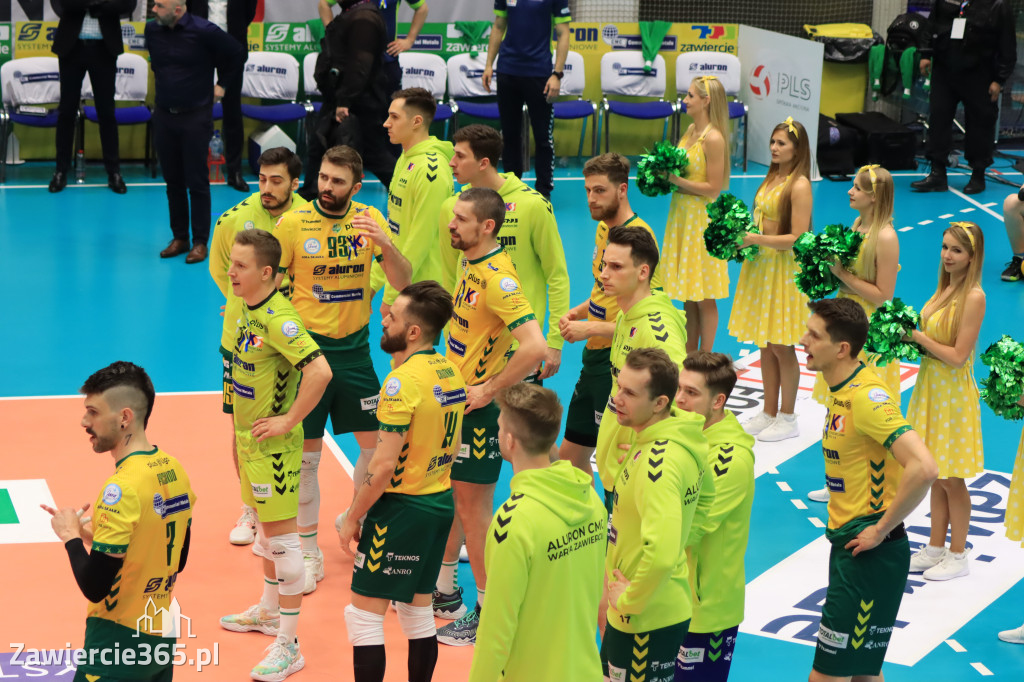  Aluron CMC Warta Zawiercie uległa we własnej hali Grupie Azoty ZAKSA w trzech setach.