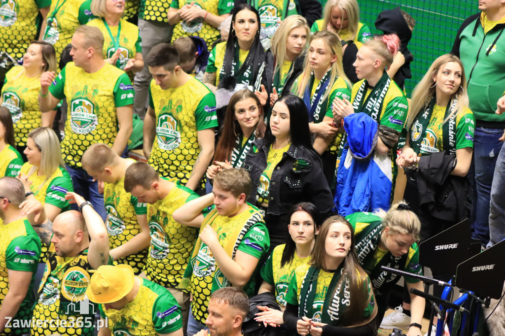  Aluron CMC Warta Zawiercie uległa we własnej hali Grupie Azoty ZAKSA w trzech setach.