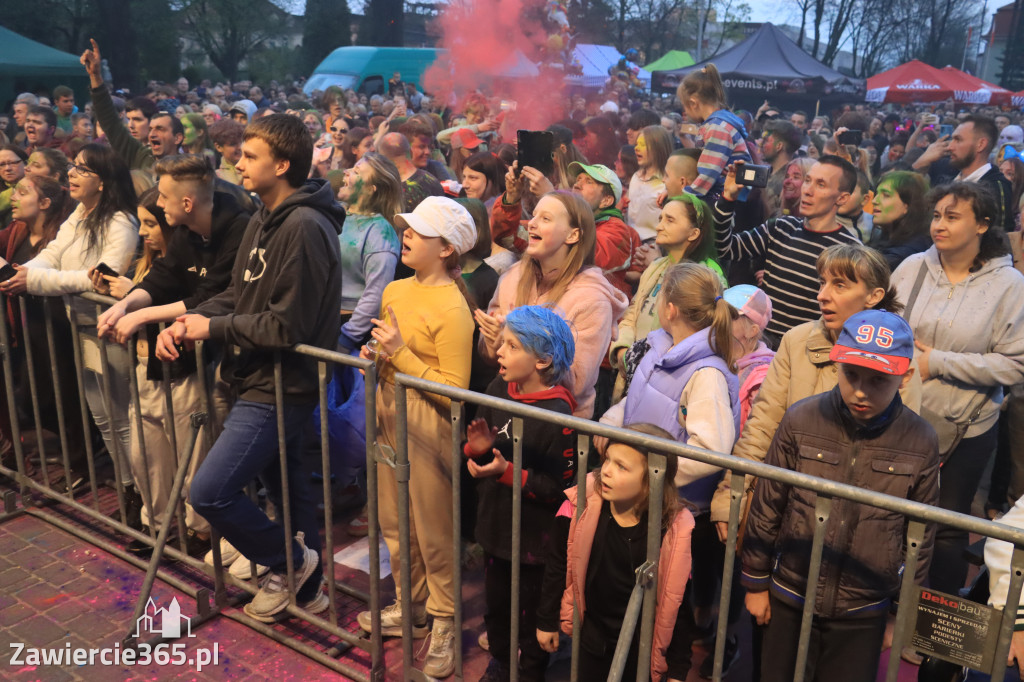 Zawierciańska Majówka 2022  Festiwal Kolorów z Koloversi, Łobuzy, Borys LBD