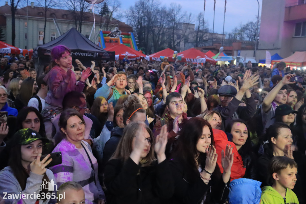 Zawierciańska Majówka 2022  Festiwal Kolorów z Koloversi, Łobuzy, Borys LBD