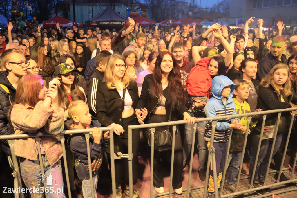 Zawierciańska Majówka 2022  Festiwal Kolorów z Koloversi, Łobuzy, Borys LBD