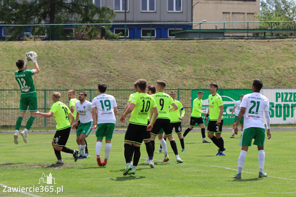 KP Warta Zawiercie 2:2  K.S. Polonia Łaziska Górne,