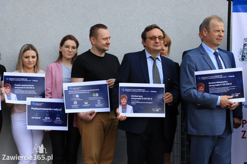 Konferencja prasowa - Polski Ład dla powiatu zawierciańskiego