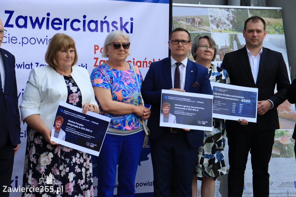 Konferencja prasowa - Polski Ład dla powiatu zawierciańskiego