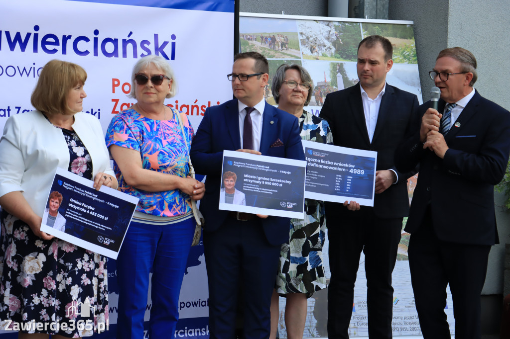 Konferencja prasowa - Polski Ład dla powiatu zawierciańskiego