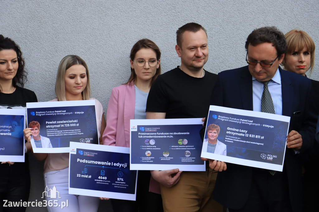 Konferencja prasowa - Polski Ład dla powiatu zawierciańskiego