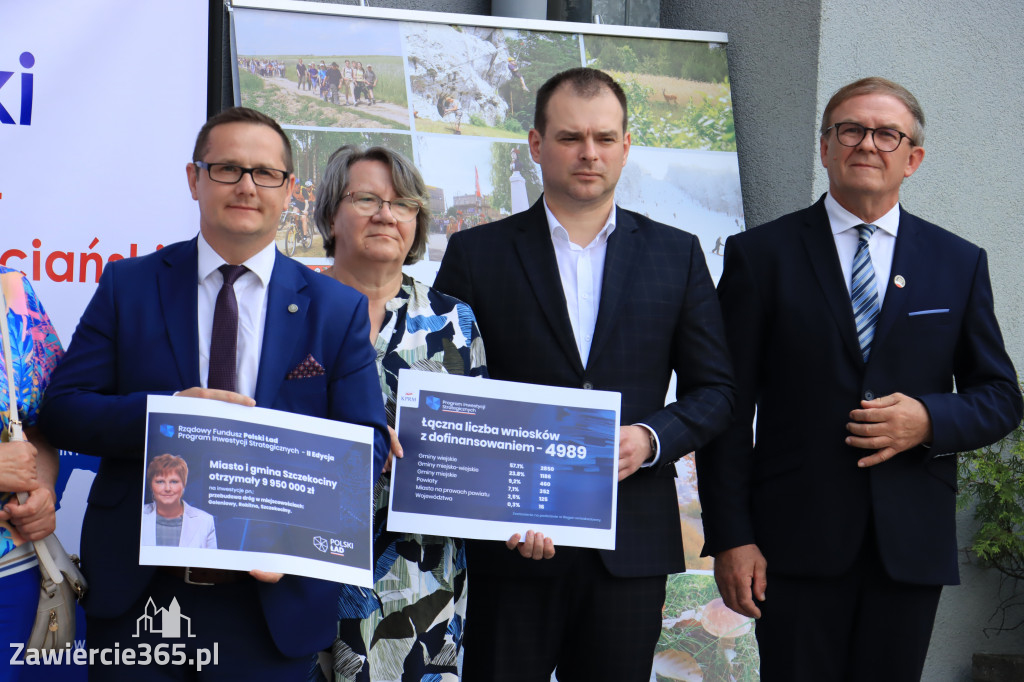 Konferencja prasowa - Polski Ład dla powiatu zawierciańskiego