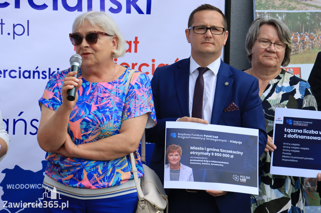 Konferencja prasowa - Polski Ład dla powiatu zawierciańskiego