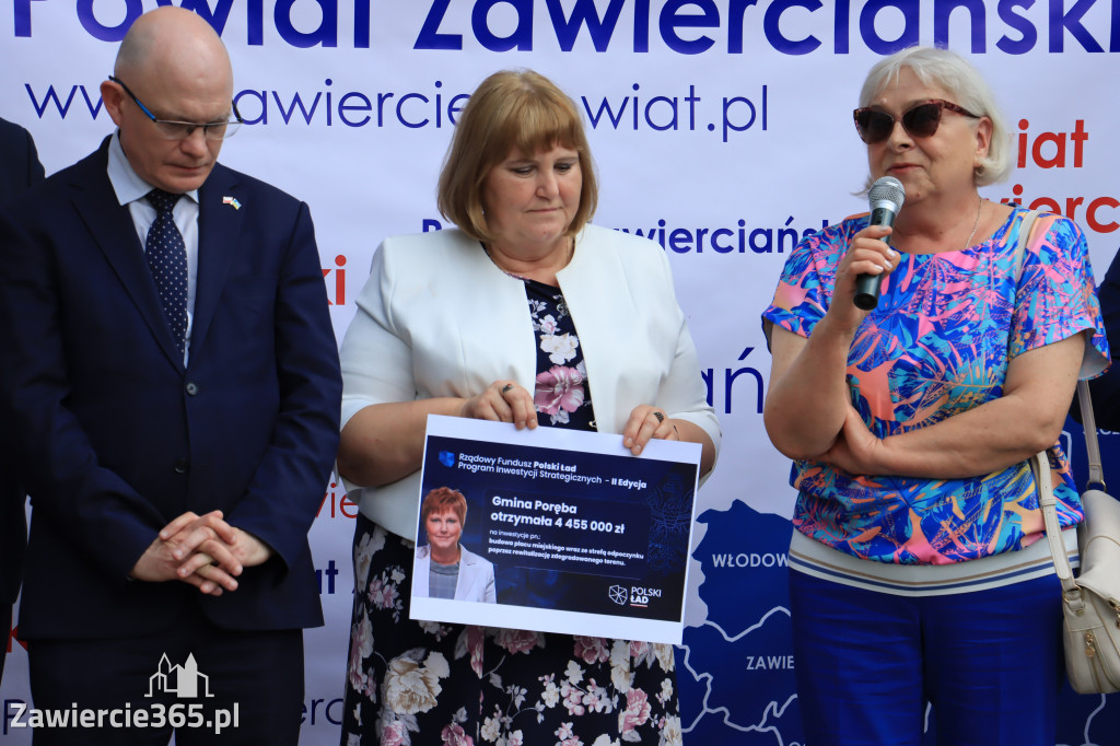 Konferencja prasowa - Polski Ład dla powiatu zawierciańskiego