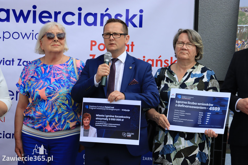Konferencja prasowa - Polski Ład dla powiatu zawierciańskiego