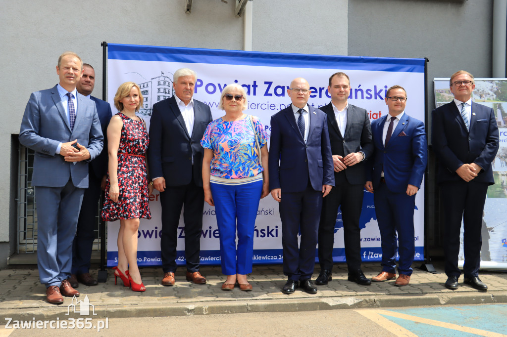 Konferencja prasowa - Polski Ład dla powiatu zawierciańskiego