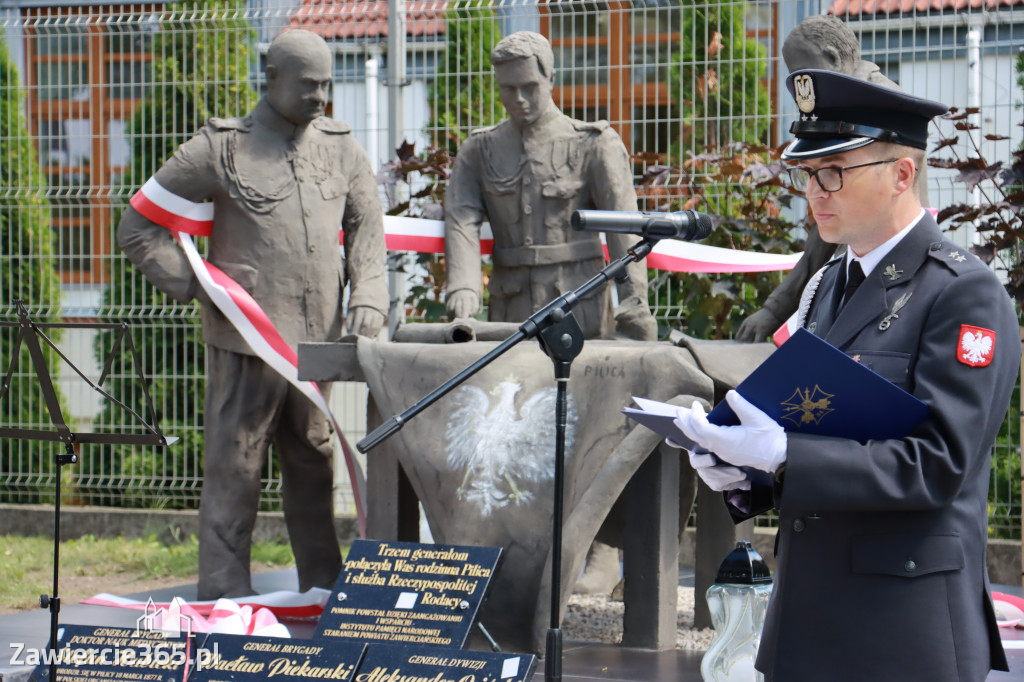 Odsłonięcie Pomnika Trzech Generałów - Pilica.