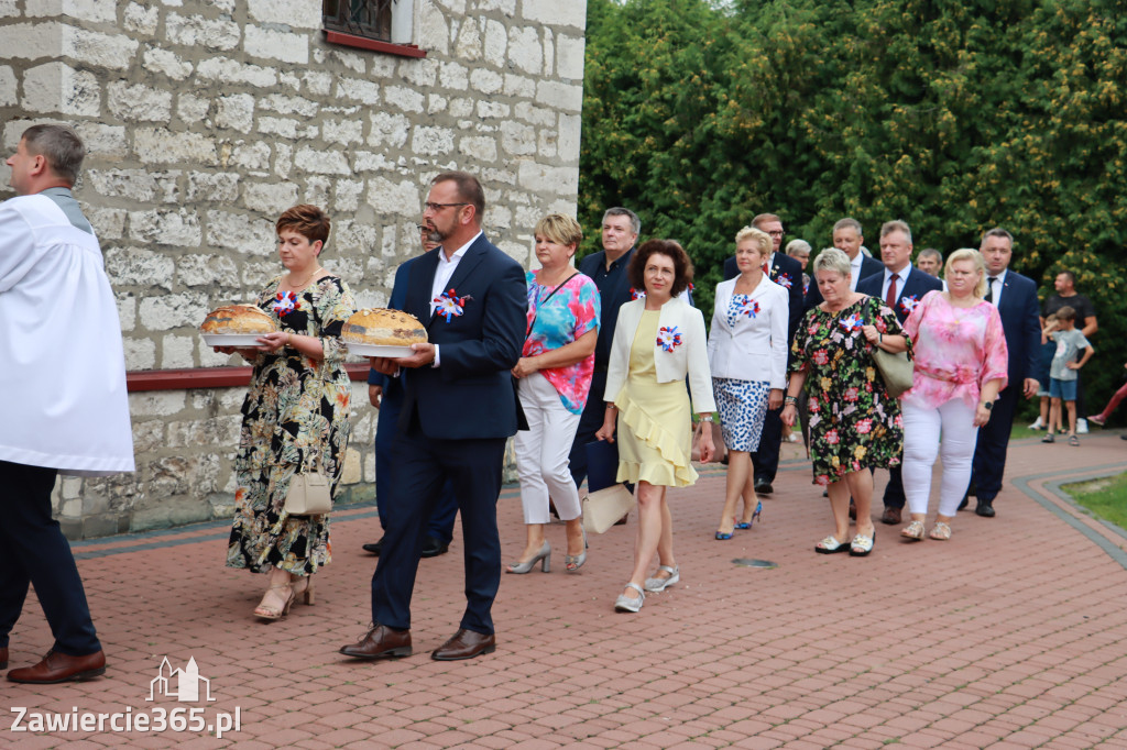 Korowód Dożynkowy oraz część oficjalna - Kroczyce 2022r.