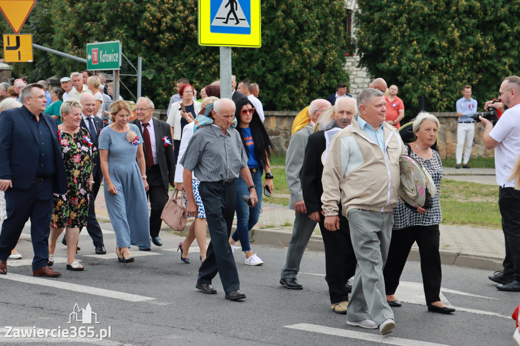 Korowód Dożynkowy oraz część oficjalna - Kroczyce 2022r.