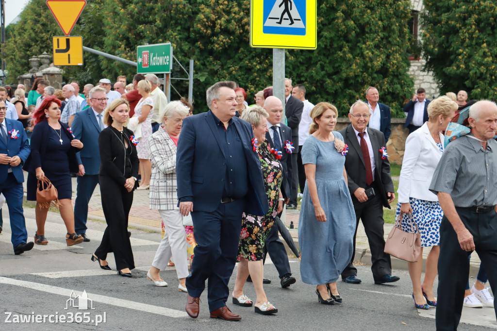Korowód Dożynkowy oraz część oficjalna - Kroczyce 2022r.