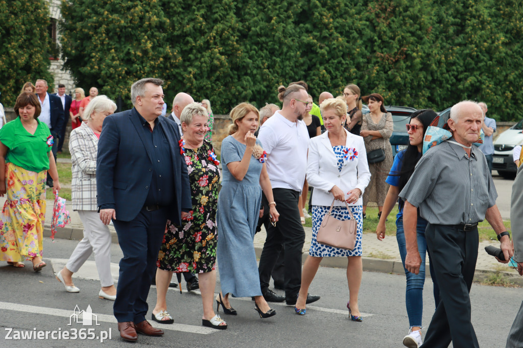 Korowód Dożynkowy oraz część oficjalna - Kroczyce 2022r.