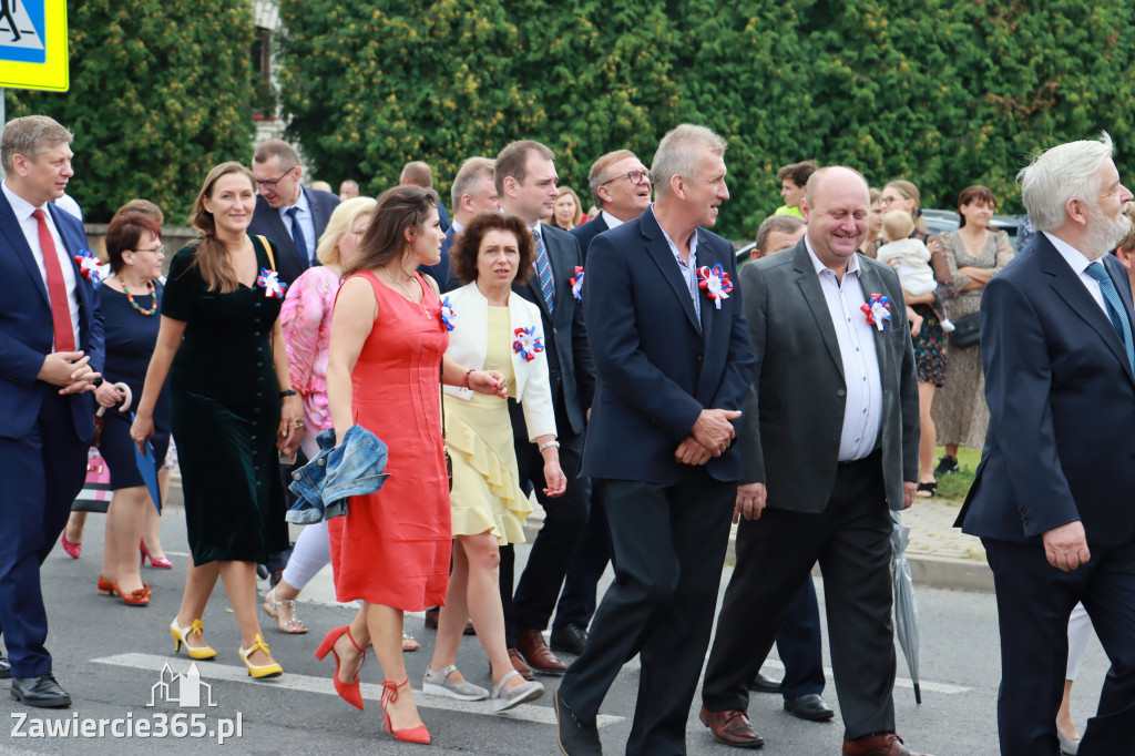 Korowód Dożynkowy oraz część oficjalna - Kroczyce 2022r.