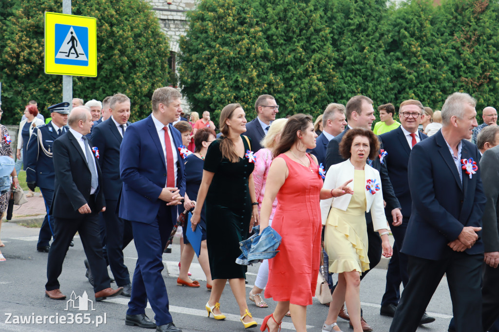 Korowód Dożynkowy oraz część oficjalna - Kroczyce 2022r.