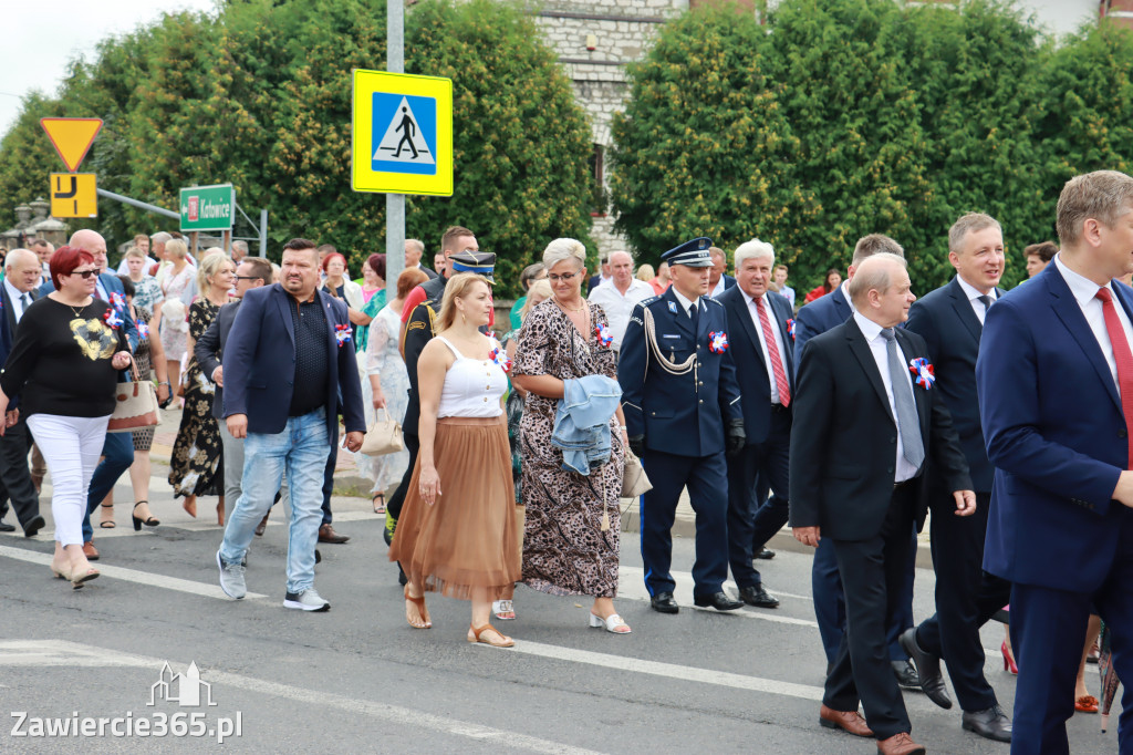 Korowód Dożynkowy oraz część oficjalna - Kroczyce 2022r.