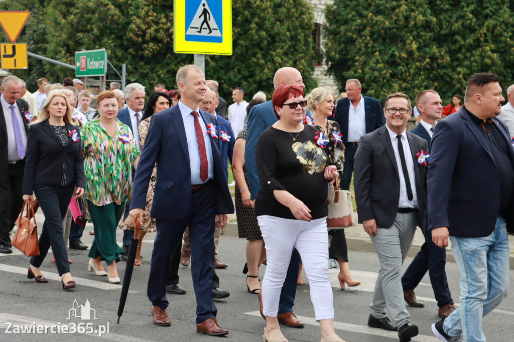 Korowód Dożynkowy oraz część oficjalna - Kroczyce 2022r.