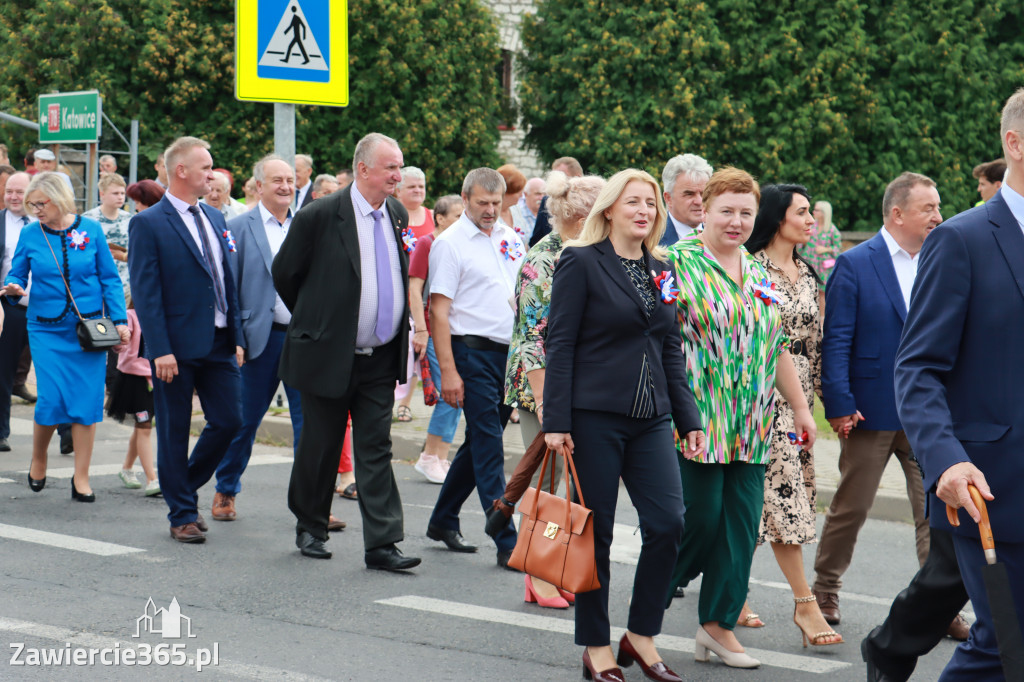 Korowód Dożynkowy oraz część oficjalna - Kroczyce 2022r.