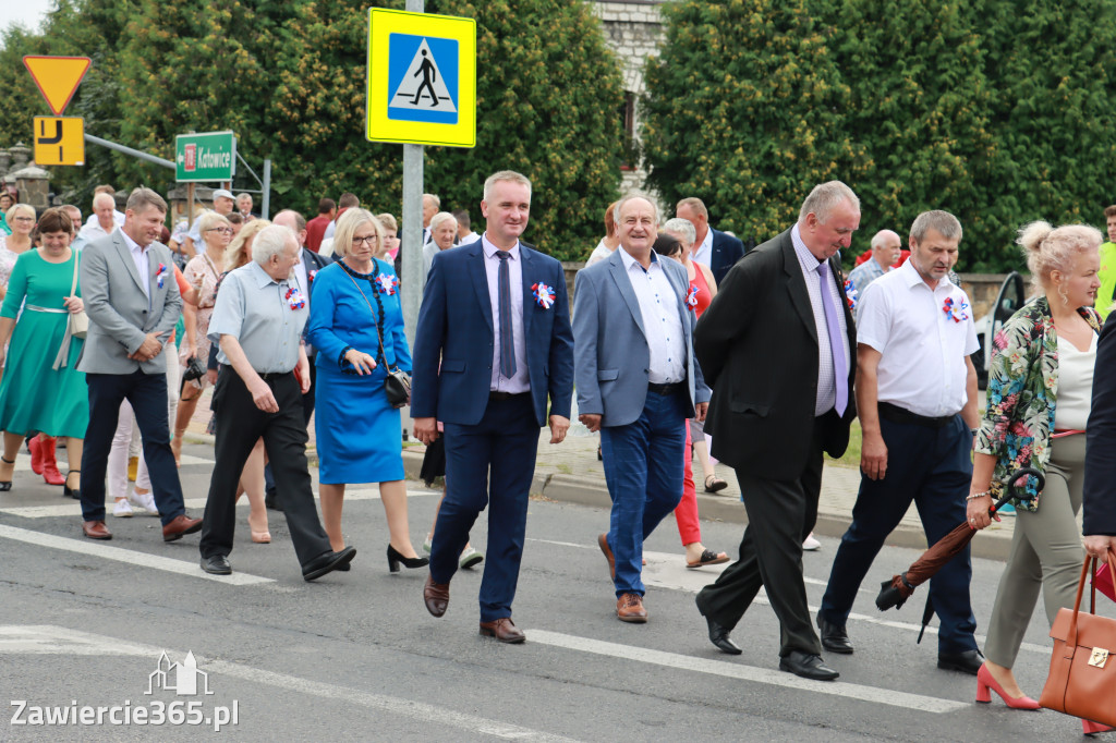 Korowód Dożynkowy oraz część oficjalna - Kroczyce 2022r.