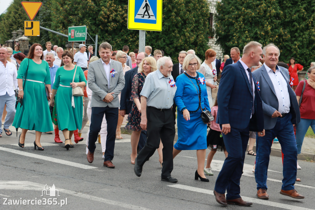 Korowód Dożynkowy oraz część oficjalna - Kroczyce 2022r.