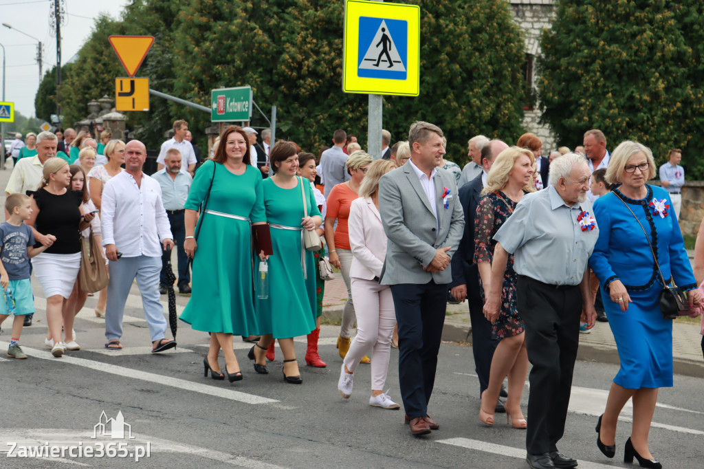 Korowód Dożynkowy oraz część oficjalna - Kroczyce 2022r.