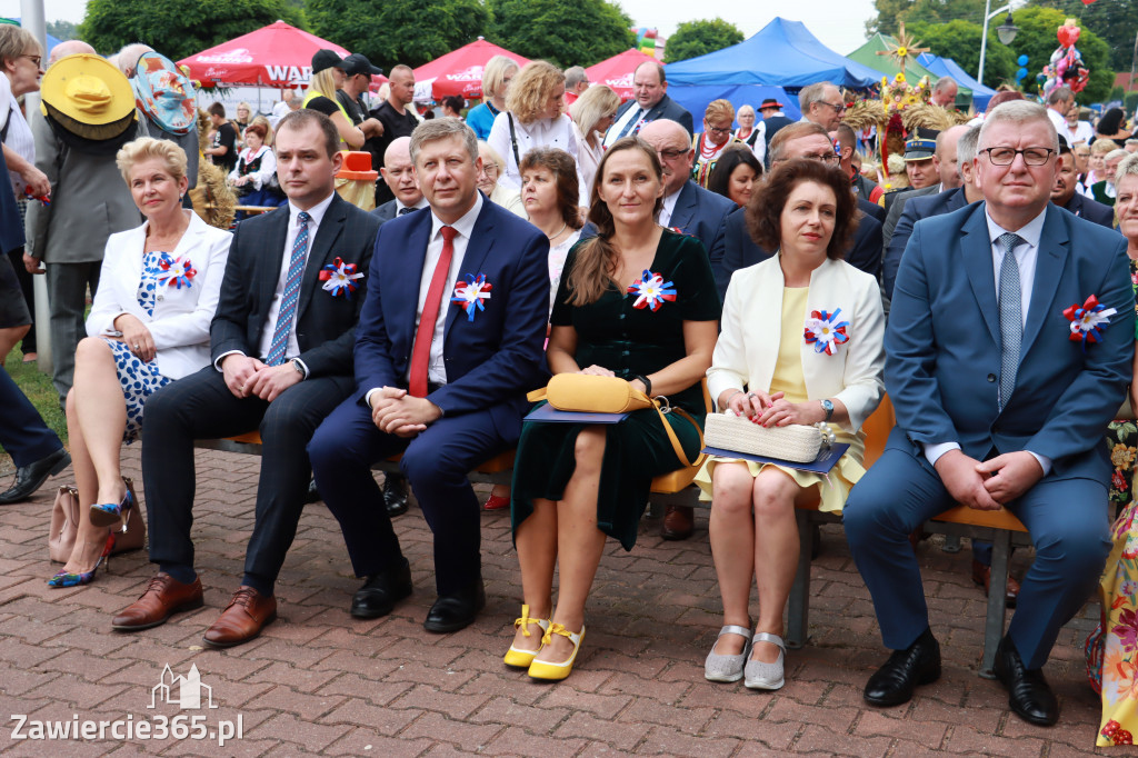 Korowód Dożynkowy oraz część oficjalna - Kroczyce 2022r.